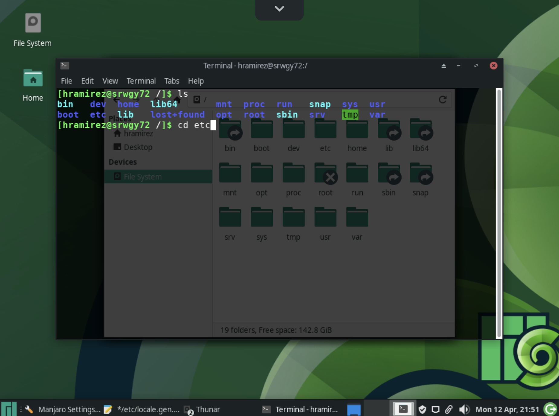 How to change system language in Manjaro XFCE 21.0 | Shells official site